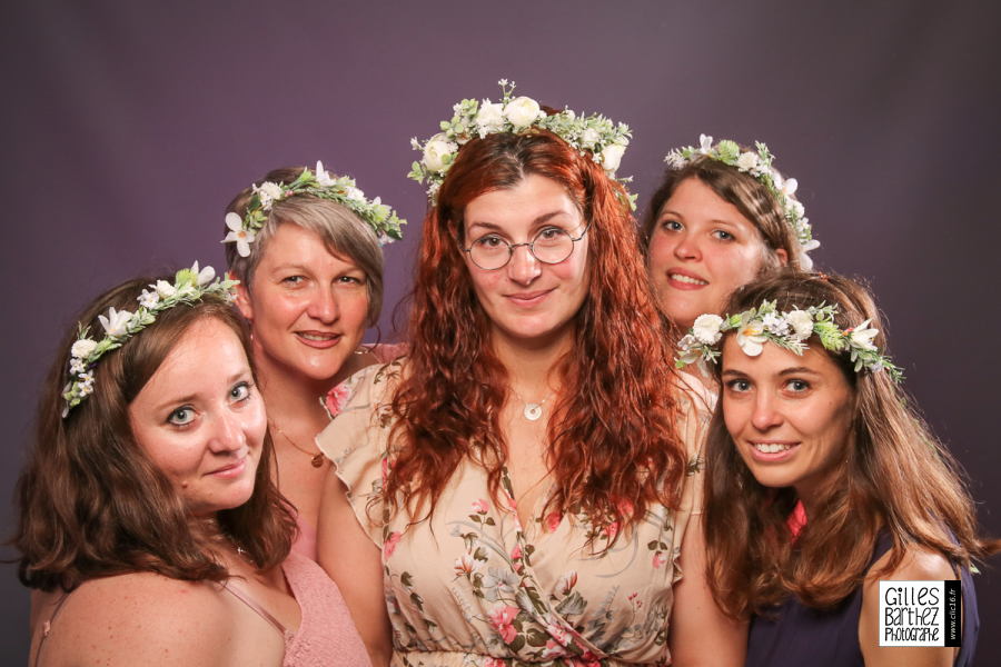 evjf le studio photo clic16 couronne fleur floral champetre cheveux longs haut de gamme saint yrieix ruelle touvre magnac torsac dirac victor hugo photographe ck